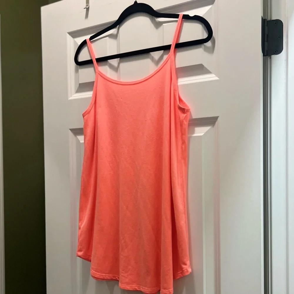 3/$19 Zenana outfitters neon coral swing tunic tank top